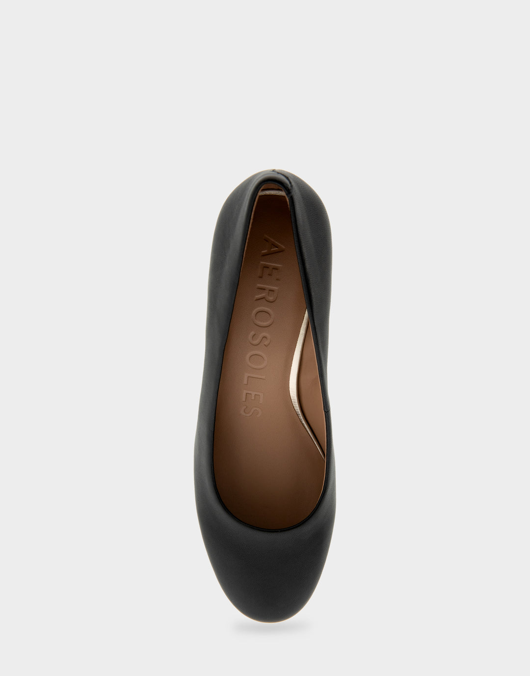Comfortable Women's Mid Heel Pump in Black Genuine Leather Full Front View