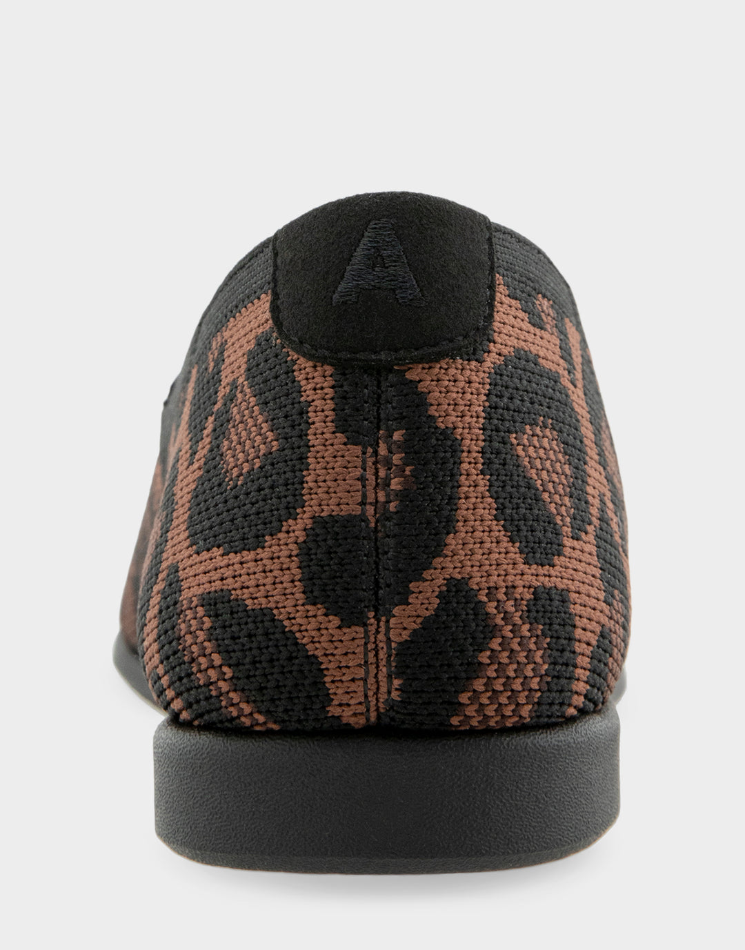 Comfortable Women's Nathaly Loafer In Animal Print Fabric, back view