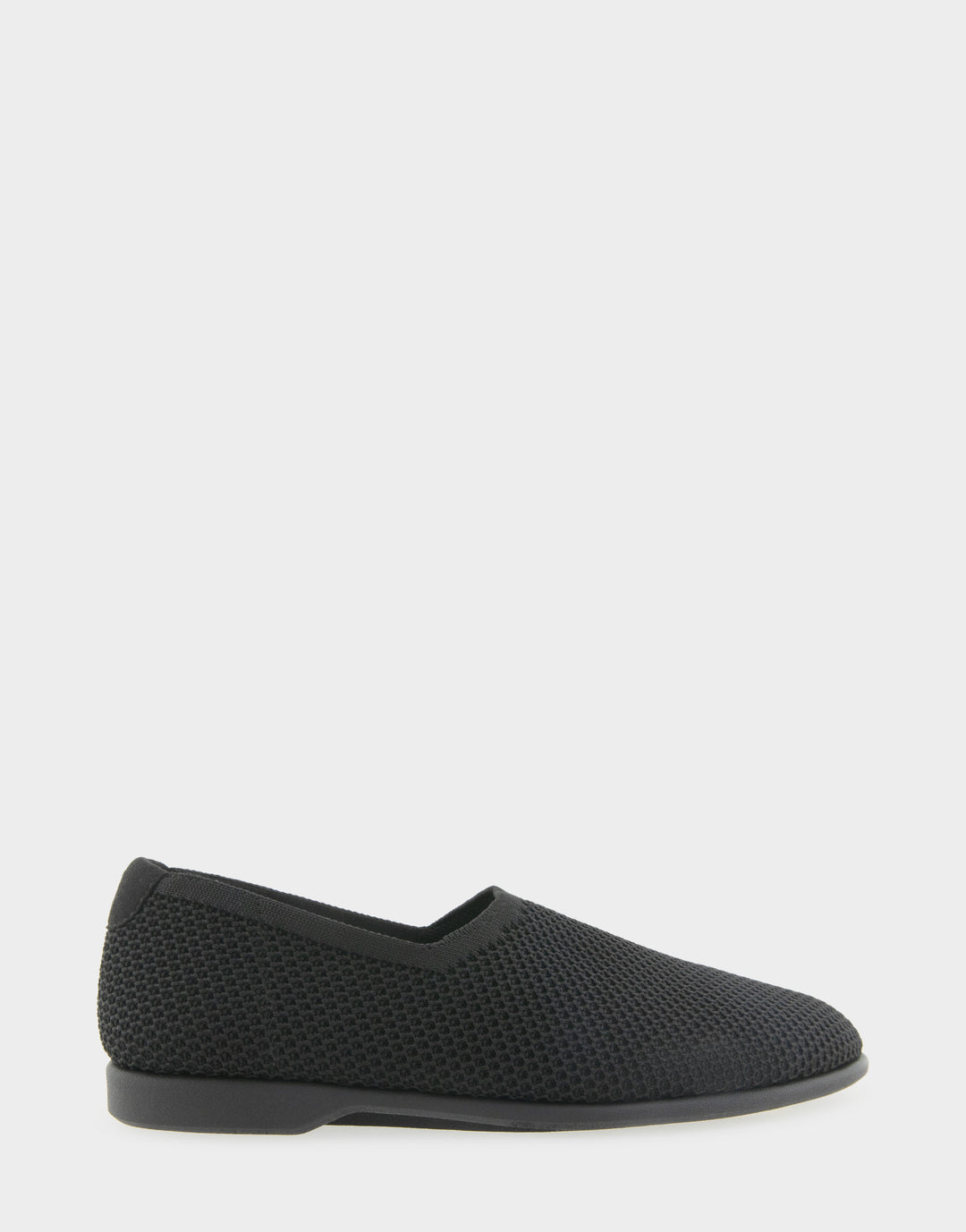 Comfortable Women's Nathaly Loafer In Black Fabric, side view