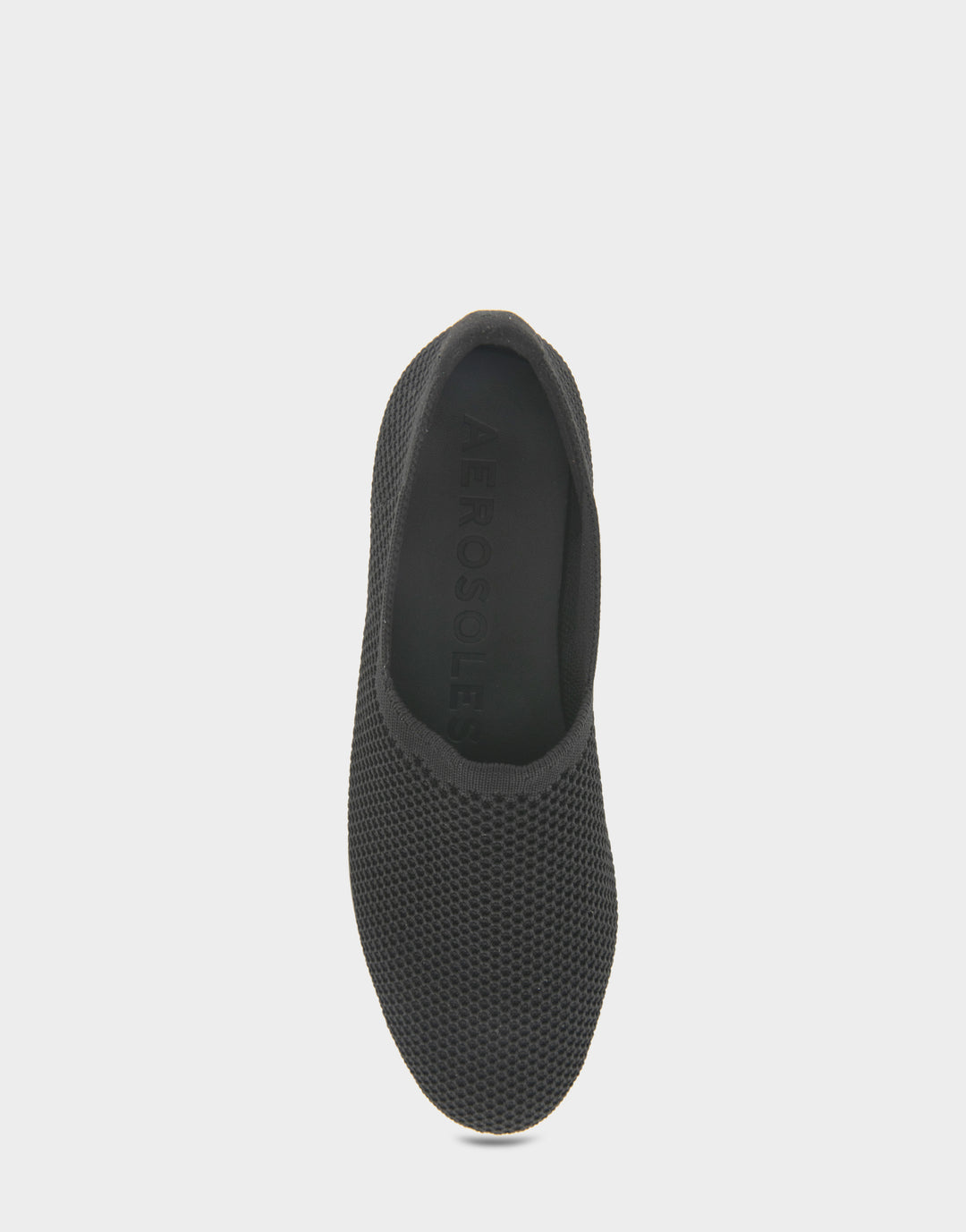 Comfortable Women's Nathaly Loafer In Black Fabric, top view