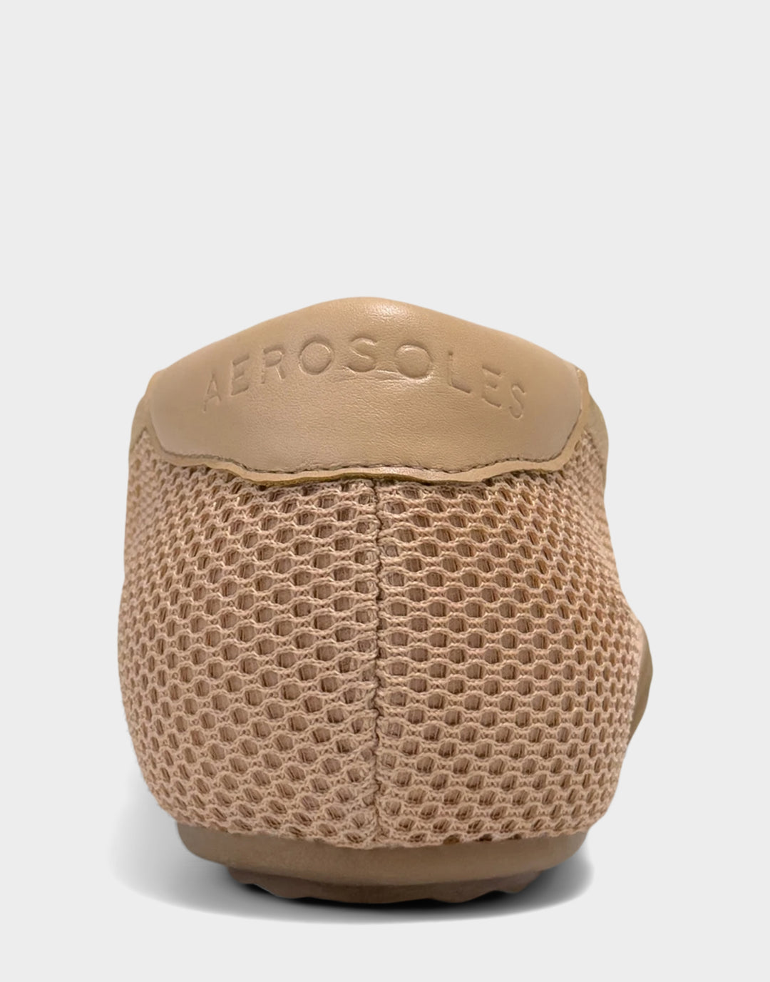 Comfortable Women's Sneaker in Natural Mesh Back View