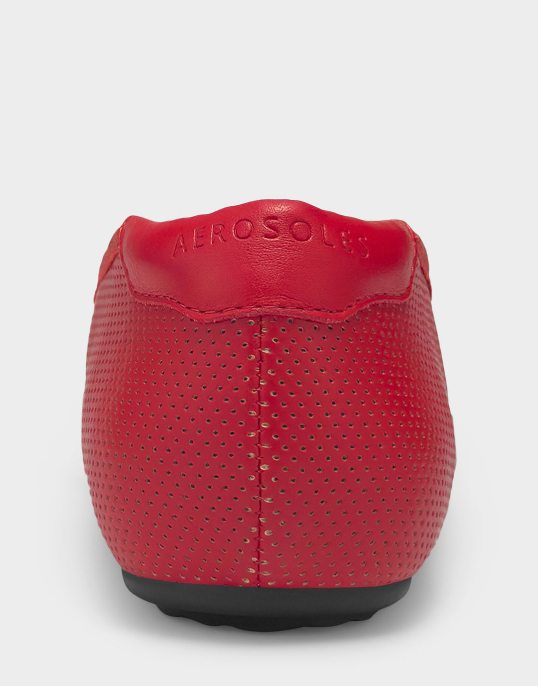 Comfortable Women's Onyx Sneakerina Flat In Red Faux Leather, back view