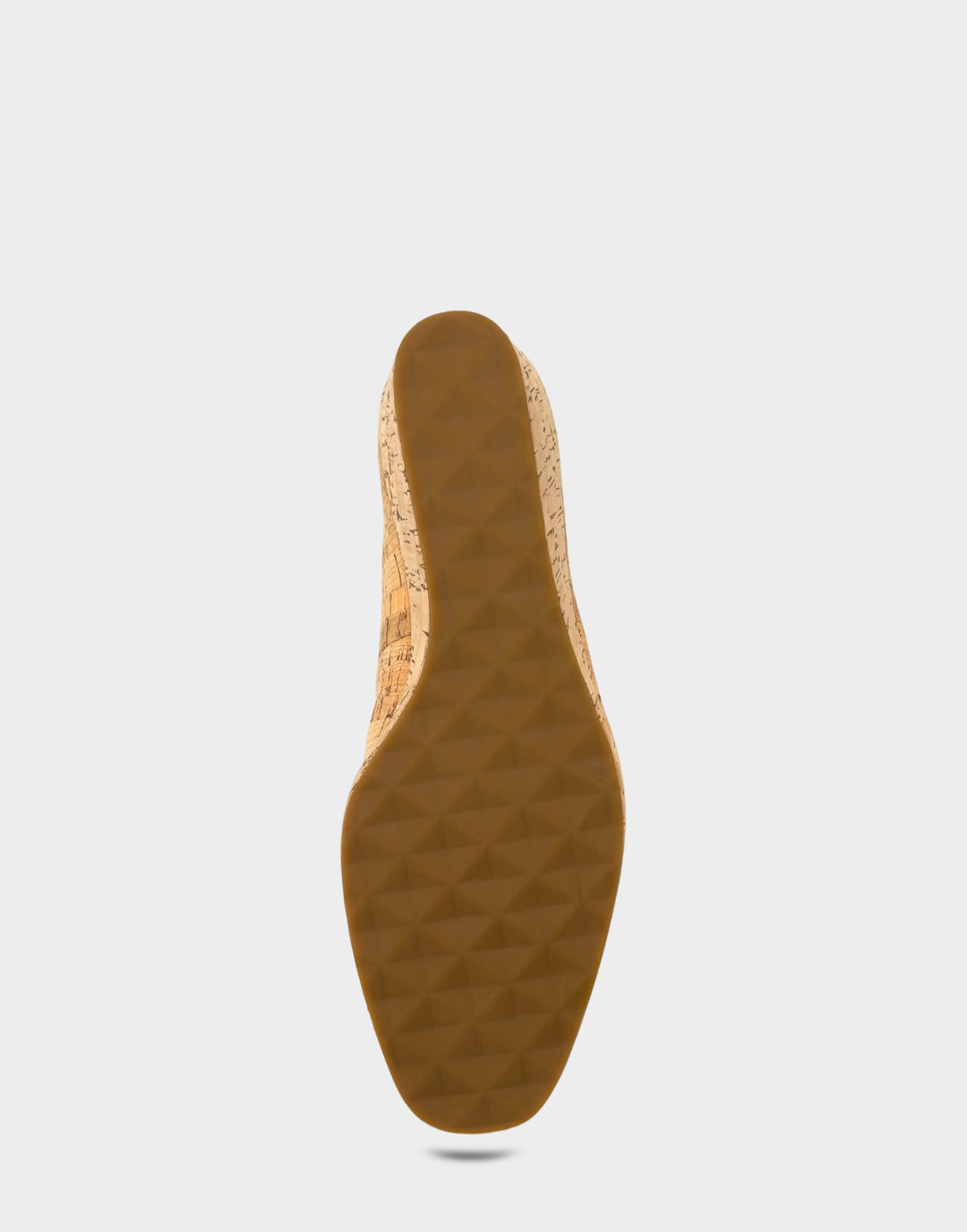 Comfortable Women's Dress Wedge in Natural Cork Bottom View